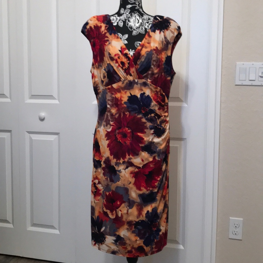 Ralph Lauren faux wrap dress 16